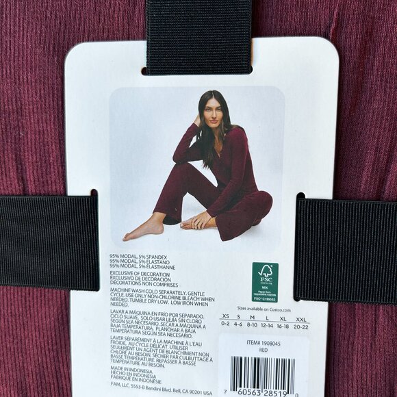 Banana Republic Women's 2-piece Rib Lounge Set Red Size XXL - Picture 6 of 8